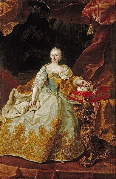 Portrait Of Maria Theresia Of Austria MEYTENS Martin Van Open Picture USA Oil Painting